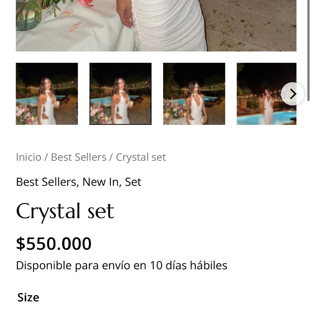 Elegant White Halter Gown - Picture 4 of 5